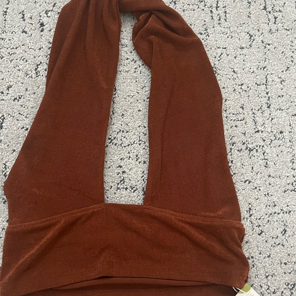 Rust Brown Women's Crop Top